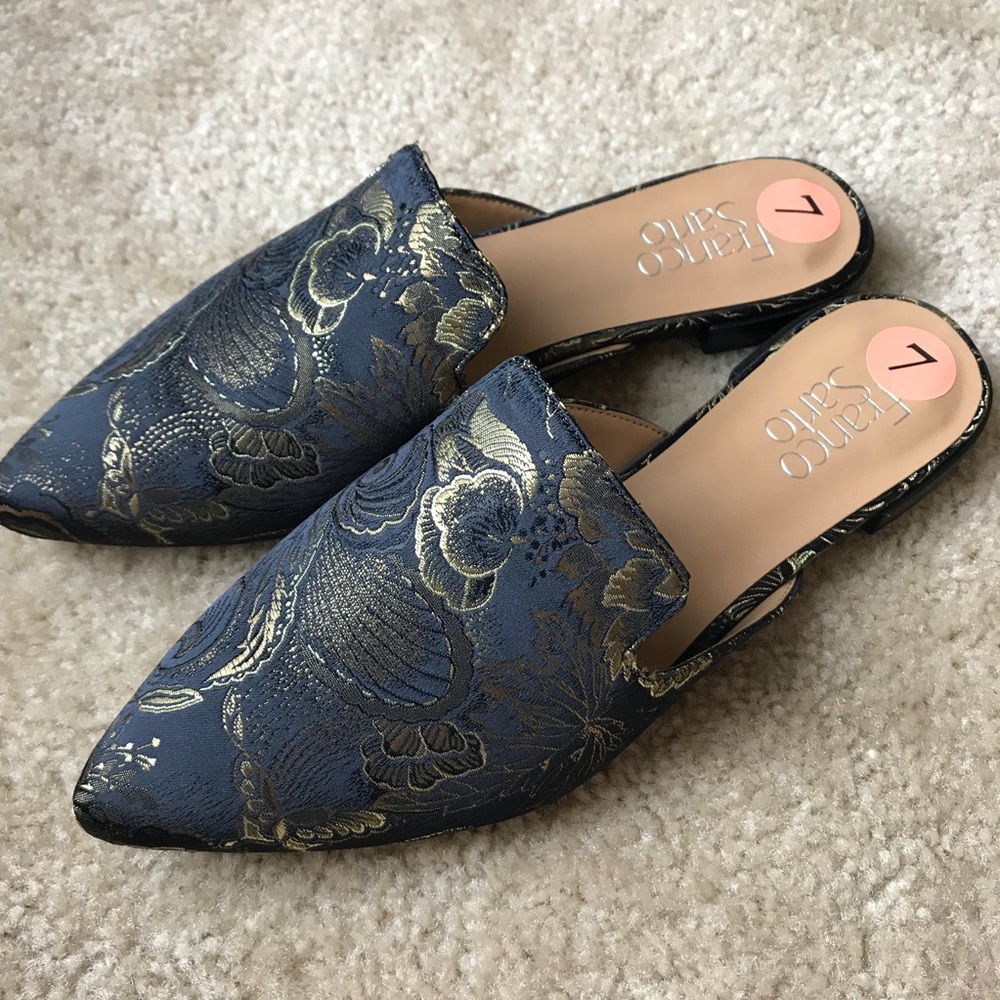 Franco Sarto Pointy Toe Mules NWT